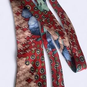 mens silk tie abstract fun funky